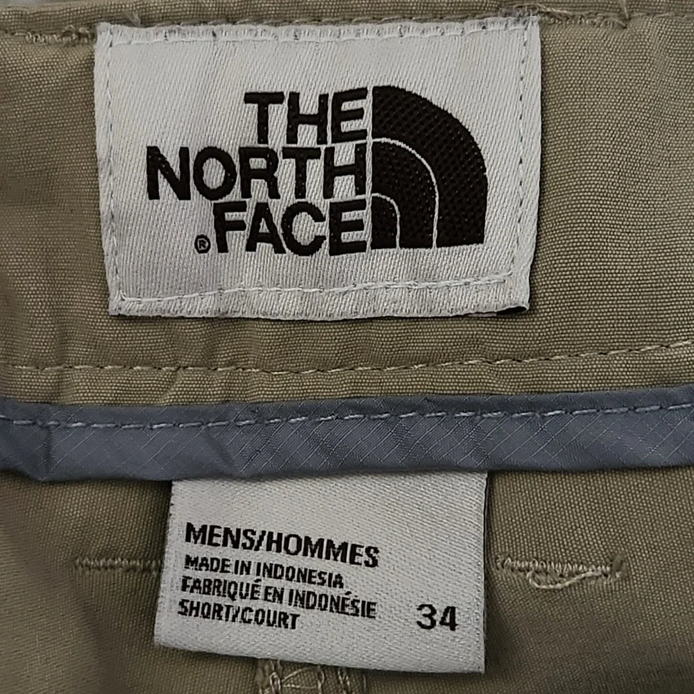 The North Face Sprag 5 Pocket Pants Mens 34 Short Khaki Reflective Stretch